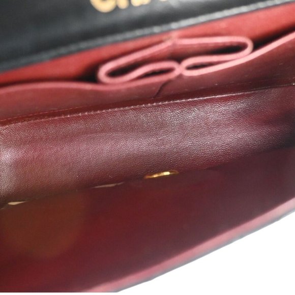 CHANEL CC Mini Matelasse Full Flap Chain Shoulder Bag Leather Black GHW - Picture 2 of 16